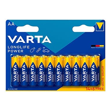 20 Stück AA-Batterien LR6 1,5 V Alkaline Varta High Energy 2023