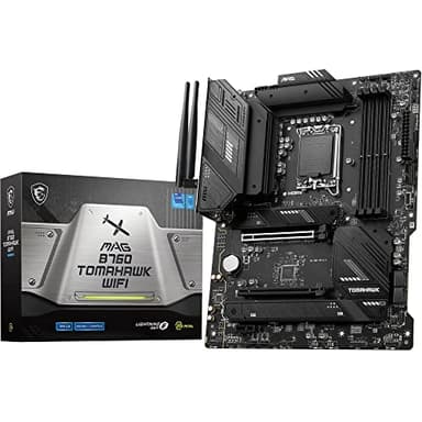 MSI MAG B760 Tomahawk WiFi Mainboard, ATX - Unterstützt Intel Core Prozessoren der 12., 13. & 14. Generation, LGA 1700-75A DrMOS VRM, DDR5 Memory Boost 7000+MHz/OC, PCIe 5.0 x16, M.2 Gen4, Wi-Fi 6E