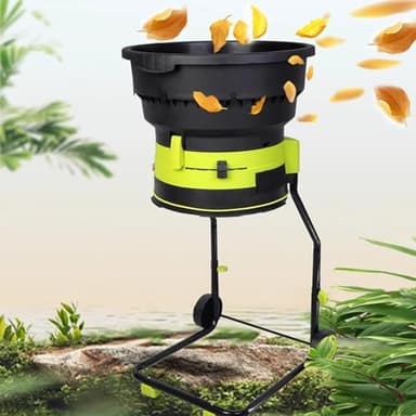 Gartenhäcksler Häcksler Schredder (2500 W,Wartungsarm,Transporträder,überlastsicherung,54cmGroße Trichteröffnung,Fangsack Und Zuführhilfe),Powercord×30m