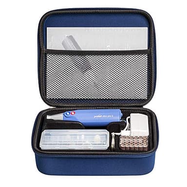 Promed Ultra Pro S elektrisches Maniküre/Pediküre-Set mit 11 Aufsätzen, 30 Sandpapier-Kappen inklusive Aufbewahrungstasche, Elektrische Nagelfeile, Nagelfräser, 13.000 U/min