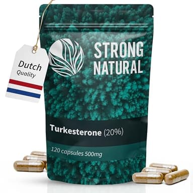 Turkesterone | 1000mg Tagesdosis | 120 Kapseln (hochdosiert) | 20:1 Extrakt | Natürliches Turkesteron aus Ajuga Turkestanica Extrakt | Vegan und Laborgeprüft