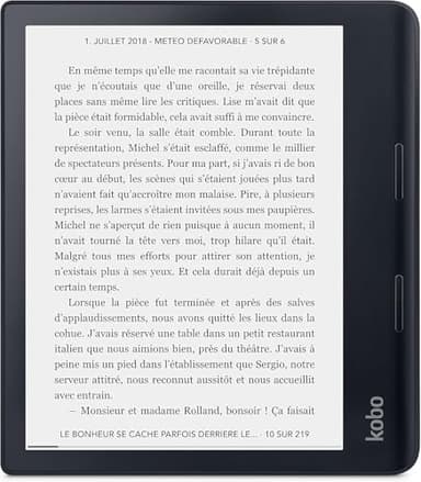 Kobo by Sage 8 E-Book-Reader, Kobo eBook, digital, 32 GB, Schwarz, generalüberholt