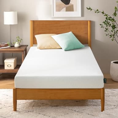 Zinus Visco-Schaummatratze 90x200 cm -Komfortmatratze mit mittlerem Härtegrad – Steppbezug – Höhe 11 cm – Oeko-TEX Zertifiziert