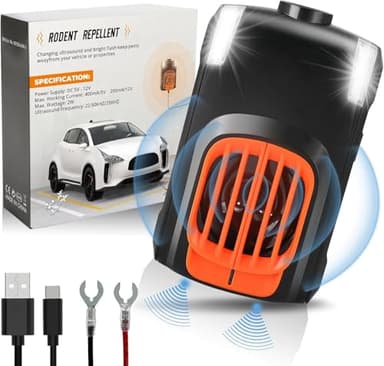 Elezenioc Marderschreck Auto Ultraschall, Marderschreck,Marderschutz Im Motorraum, Langzeit-Schutz FüR Kfz, Dachboden, Haus, Effektiv Gegen MäUse Marderabwehr-für 60m²