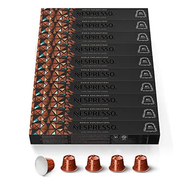 NESPRESSO ORIGINAL Cape Town Lungo, Dunkle Röstung, Kompatibel mit ORIGINAL Kaffeemaschinen, Kapsel Set aus 100 Kaffeekapseln