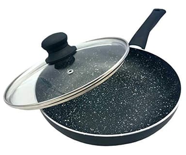 KING HOFF Marmorbeschichtete Pfanne mit Deckel (26 cm)