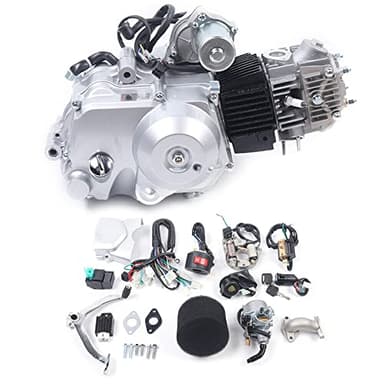 125ccm 4-Takt-Motor, halbautomatischer Einzylindermotor Luftgekühlter Elektrostarter mit Rückwärtsgang für ATV-Karts