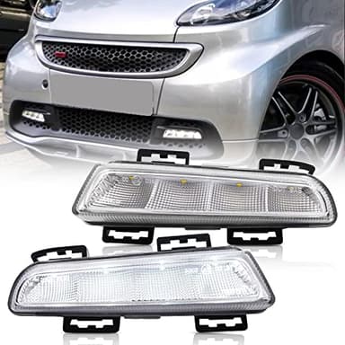 NSLUMO LED-Tagfahrlicht für Mercedes-Benz / Z Smart Fortwo 451 2013–2015, Xenon-Weiß, LED-Nebelscheinwerfer, 2 Stück