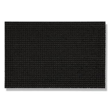 Wetterfeste Fußmatte Garten - Schwarz 40 x 60 cm - Schmutzfangmatte außen - Fussmatte leicht zu reinigen - Türmatte Plastik Borsten 1,4 cm hoch