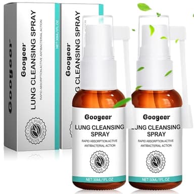 Herbal Lung Spray 2 Stück, Kräuterlungenreinigungs und Reparaturspray, Lungenreinigung Spray, Herbal Lung Cleansing Spray, für Den Täglichen Gebrauch Geeignet