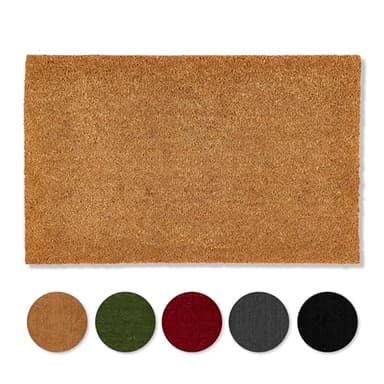 Carpido rutschfeste Kokosmatte - 40 x 60 cm Natur - Nachhaltige Naturfaser für den überdachten Außenbereich - 100% Kokos Fußmatte - Türmatte Eingang