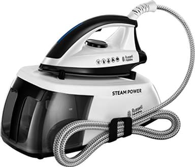 Russell Hobbs Dampfbügelstation Steam Power (2400W, 4,5 Bar Dampfdruck, herausnehmbarer 1,3 l Wassertank) Bügeleisen 24420-56