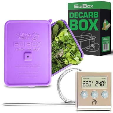 Decarb Kit – Silikon-Backform mit Ofenthermometer zur Herstellung von essbaren Gegenständen, Edibox für Decarboxylation
