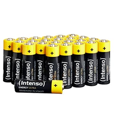 Intenso Energy Ultra AA Mignon LR6 Alkaline Batterien, Gelb-Schwarz, 24er Box