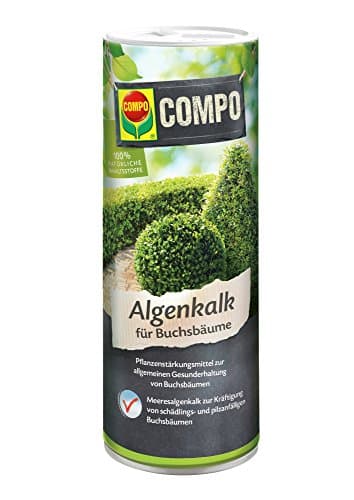 Compo Algenkalk für Buchsbäume, Pflanzenstärkungsmittel zur allgemeinen Gesunderhaltung von Buchsbäumen, 2 kg