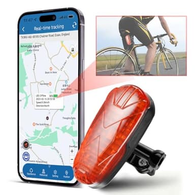 4G GPS Tracker Fahrrad SOS Alarm GPS-Tracker Bike mit Versteckter Fahrradhalterung wasserdichte Fahrrad Locator TK906 Lange Standby-Zeit Tracking Lebenslange Kostenlose APP/PC