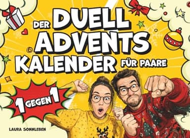 Der Duell Adventskalender für Paare 1 gegen 1: Couple Challenges ohne Handy, nur mit Stift & Papier. Das ideale Geschenk für mehr aktive Paarzeit