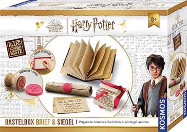 Kosmos 604639 Harry Potter Brief und Siegel, Papierschöpfrahmen, Original Hogwarts™-Wappen für Siegel, Harry Potter Bastelset für Kinder und Erwachsene, Harry Potter Geschenke und Merch