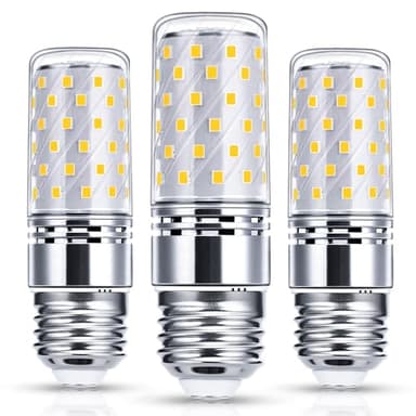EvaStary E27 LED Warmweiß 12W Mais Birne Lampen 3000K 1450LM Ersetzt Glühbirnen 150W, E27 Edison LED Maiskolben AC 230V, Kein Flackern, Nicht Dimmbar, 3 Stück