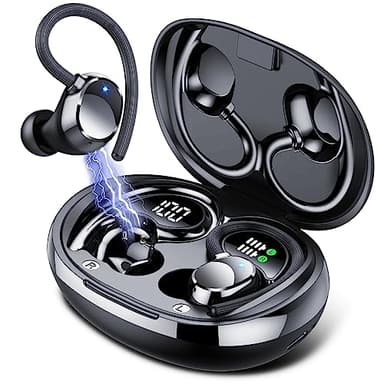 QXQ Bluetooth Kopfhörer Sport, In Ear Kopfhörer Kabellos Bluetooth 5.3, mit Ladeetui, LED-Anzeige, IPX7 wasserdichte Ohrhörer, Comfort Fit, 60 Std Spielzeit
