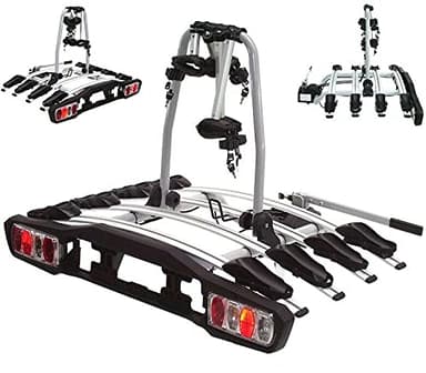 Fahrradträger für 4 Fahrräder 60kg Heckträger Anhängerkupplung abklappbar 58001 Kupplungsfahrradträger Fahrradträger Auto Fahrradträger