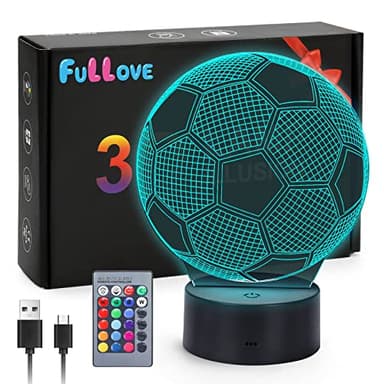 Geschenke Jungen Fußball Lampe,5-10 Jährige Jungs Kinder Geburtstag Spielzeug für Weihnachten