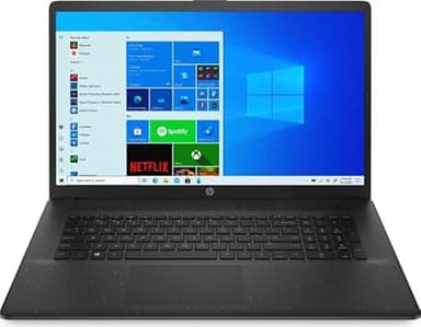 HP (17,3 Zoll HD++ Notebook (AMD Ryzen3 5300U 8-Thread 3.80 GHz, 16 GB DDR4, 512 GB SSD, Radeon 6-Kern Grafik 4GB, HDMI, Webcam, Bluetooth, USB 3.0, WLAN, Windows 11 Prof., MS Office) #7315