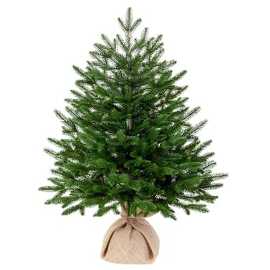 EveXmas- Adele- 75 cm- 100% Spritzguss - Künstlicher Weihnachtsbaum wie EIN echter - Tannenzweige aus 100% Polyethylen- Auf einem Metallständer- Aufbewahrungstasche im Lieferumfang enthalten