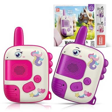 Wootoyz Einhorn Geschenk für Mädchen, Walkie Talkie Kinder Geschenke Mädchen 3 4 5 6 7 8 Jahre Spielzeug ab 3-8 Jahre Mädchen Einhorn Spiel Walki Talki Spiele 3-8 Jahre Geschenk Einschulung Mädchen
