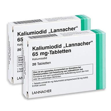 KALIUMIODID Lannacher 65mg bei Strahlenunfällen I Jodblockade I Sparset 2x 20St. I mit gratis Pharma-Perle give-away ?