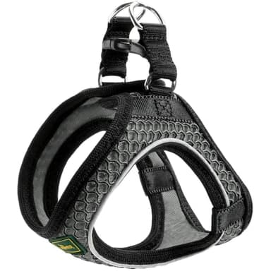 HUNTER Hundegeschirr HILO COMFORT, Farbe: anthrazit, Easy Step-In Geschirr für kleine bis mittlere Hunde, mit Netzmaterial, reflektierende Elemente, angenehm leicht, modernes Design Größe: M