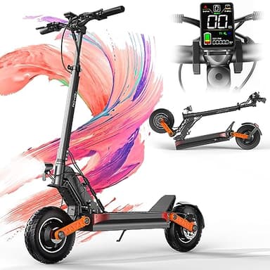 JOYOR S10S E Scooter, 60V18Ah Elektro Scooter, Reichweite 70-85 km, mit Dualem Hydraulisches Bremssystem und Dualer Stoßdämpfung, Faltbarer E Roller Mit 10" geländereifen