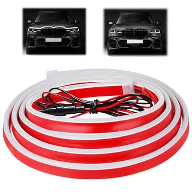 LANAFAY LED Tagfahrlicht 160cm, LED Tagfahrlicht 10-16V, Car Hood Light Strip Flexible Waterproof, Decorative Light Bar, LED Strip Auto für Autos, SUVs, LKWs