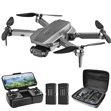 Wipkviey B12 Drohne mit kamera 4k, GPS Drohnen mit Einem-klick-zurück, FPV RC Quadrocopter für Anfänger, Bürstenlos Motor, Niedrige Batterierückgabe, 50 Min. Flugzeit mit 2 Akku, unter 249g, C0