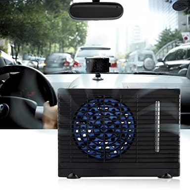 Klimagerät Auto, DC 12V Auto Klimaanlage, Mini Wasserkühler Verdunstung Auto Ventilator Klimaanlage Auto Auto LKW Tragbare Kühler 20x11x15cm