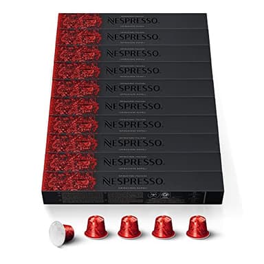 NESPRESSO ORIGINAL Ispirazione Napoli, Dunkle Röstung, Kompatibel mit ORIGINAL Kaffeemaschinen, Kapsel Set aus 100 Kaffeekapseln