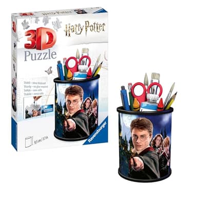 Ravensburger 3D Puzzle 11154 - Utensilo Harry Potter - Stiftehalter aus dreidimensional geformten Puzzleteilen - für Harry Potter Fans ab 6 Jahren, Schreibtisch-Organizer für Kinder und Erwachsene