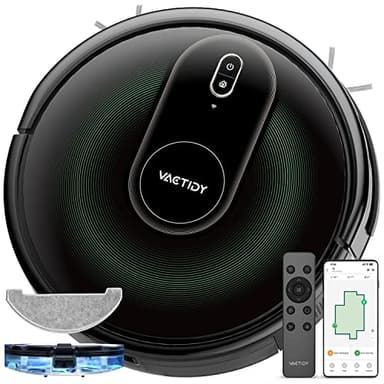 Vactidy Nimble T8 2 in 1 Saugroboter mit Wischfunktion bis zu 120Min Laufzeit, Wischroboter mit 3000Pa Saugkraft, Staubsauger Roboter mit Wischfunktion, saug und wischroboter, Saugroboter Tierhaare