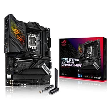 ASUS ROG STRIX Z790-H GAMING WIFI /Intel Z790 LGA 1700 ATX-Mainboard mit 16 + 1 Power Stages, DDR5 bis zu 7800 MT/s, PCIe 5.0 x16 SafeSlot mit Q-Release, vier PCIe 4.0 M.2-Steckplätze, WiFi 6E)