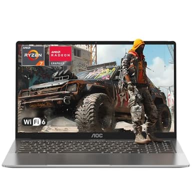 AOC Laptop,Ryzen 7 5700U(16-Thread CPU),Bis zu 4,3 GHz,Backlit Keyboard Computer,16,1 Zoll FHD Schlank Notebook,16GB RAM 512GB SSD,Radeon RX Vega 8 Graphics,USB 3.2,WiFi 6,HDM