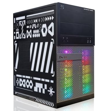 Dell Gaming PC Computer, Quad Core i5 bis zu 3.6 GHz, Radeon RX 550 4 GB GDDR5, 16 GB RAM, 512 GB SSD, WiFi 600 M, Bluetooth 5.0, W10P64 (Generalüberholt)