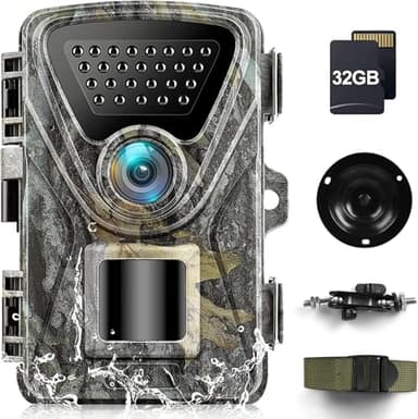 MAXDONE Wildkamera mit Bewegungsmelder Nachtsicht 4K Wildkamera Testsieger Jagd 0,1s Auslöser Wildtierkamera 120° Erfassungswinkel Infrarot Nachtsichtkamera Outdoor Testsieger IP66 Wasserdicht