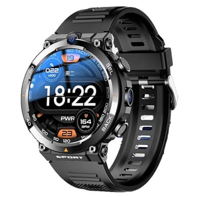 4G SIM-Karte Smartwatch für Herren mit Dual-Kameras, NFC, GPS-Positionierung, 1,39 Touchscreen Smartwatches, Annehmen/Tätigen von Anrufen - Geschenke für Männer