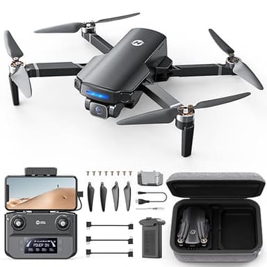 Holy Stone HS360S Drohne mit 4K Kamera und GPS, 5G WiFi Bildübertragung, 3KM Reichweite, Follow Me, Auto-Rückkehr, 20 Min Flugzeit, faltbar, unter 249g, für Anfänger & Erwachsene, C0