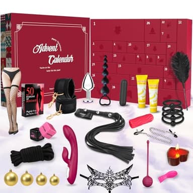 Erotischer Adventskalender 2025 für Paare Erwachsene Singles 24 sinnliche Sexspielzeuge Geschenke inkl Erotik für das Neue Jahr Weihnachts-Kalender Liebesspielzeug Sex Toys für Überraschungen (Stil-2)