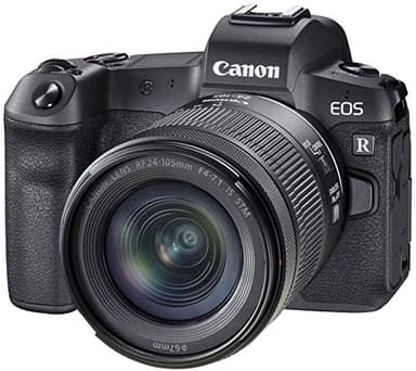 Canon EOS R Vollformat Systemkamera - mit Objektiv RF 24-105mm F4-7.1 IS STM (spiegellos, 30,3 MP, 8,01 cm (3,2 Zoll) Clear View LCD II Display, 4K, DIGIC 8, WLAN, Bluetooth), schwarz