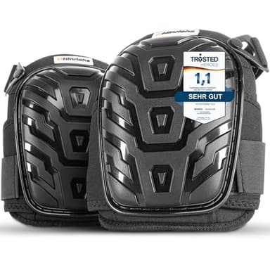 Hinrichs Knieschoner Arbeit - Knieschützer Arbeit - Knieschoner Arbeiten Fliesenleger - verstellbarer Knieschutz für Handwerker, Bodenleger, Gartenarbeit - Protector Kniepolster Arbeit - Knee Pads