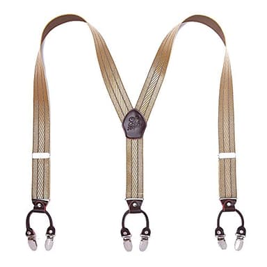 KANGDAI Hosenträger für Herren Breit Y Style 3.5 CM Mit Sehr 6 Starke Metall Clip Durable Elastic Verstellbare Hosenträger Geschenkbox für Herren und Damen
