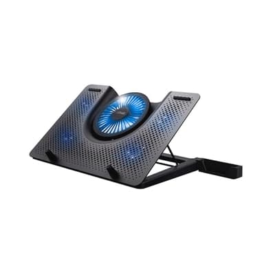 Trust Gaming Laptop Kühler GXT 1125 Quno Cooling Pad, Cooler Ständer, LED-Beleuchtung, 5 Lüftern, Verhindert Überhitzung, für Laptops/Notebooks/Macbooks bis 17,3 Zoll