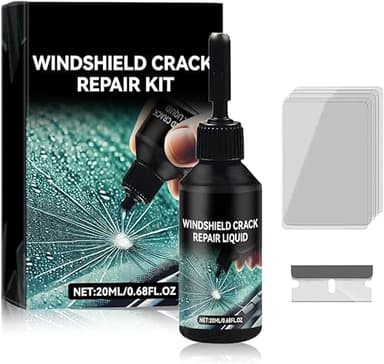 Steinschlag Reparaturset Windschutzscheibe, Windshield Repair Kit, Windshield Crack Repair Kit,Glas Cracks Reparatur Set, Cracks Gone Glass Repair Kit Zur Reparatur Löchern und Rissen (1)